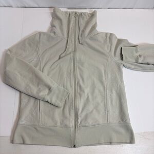 Silverwear New York Embroidered Zip Hoodie Sage Green/oatmeal Floral Sweatshirt